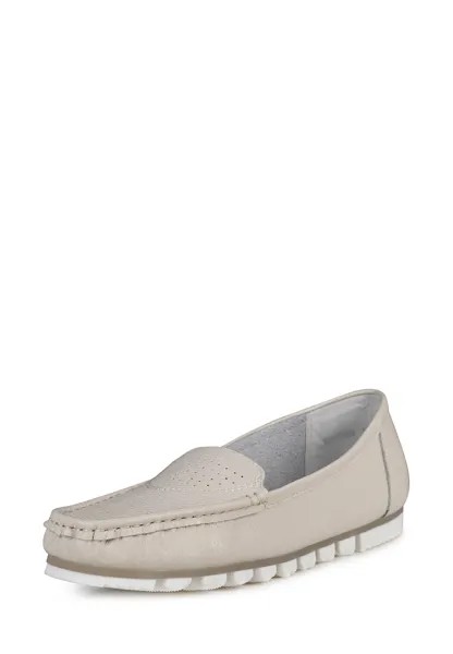 Мокасины женские Alessio Nesca K0639LC-1A бежевые 39 RU