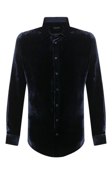 Рубашка из вискозы и шелка Giorgio Armani