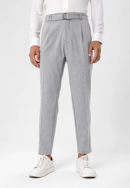 Брюки HIGH WAIST BASIC BELT DETAILED Antioch, цвет light grey