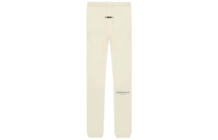 SS21 Трикотажные спортивные брюки унисекс кремового цвета Fear Of God Essentials, кремовый