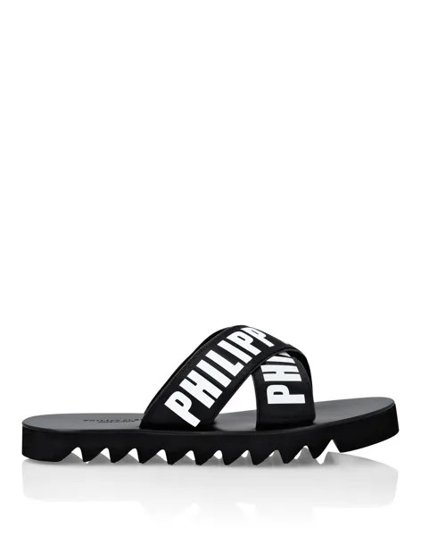 Сандалии Gummy Philipp Plein TM, цвет Black / White