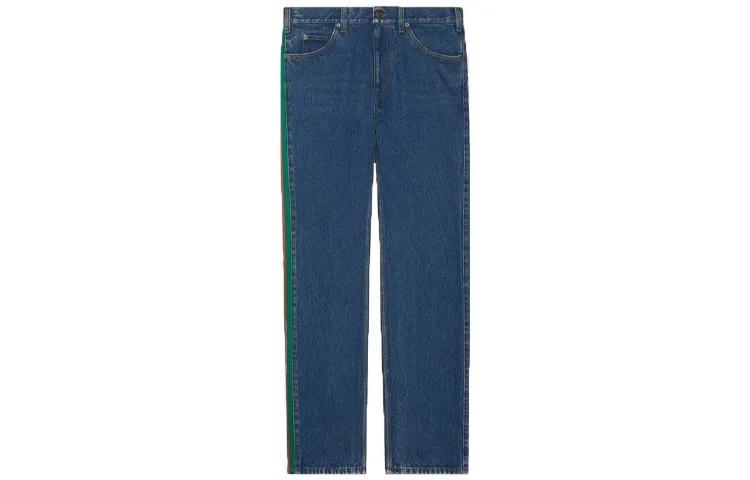 Мужские джинсы GUCCI, цвет Blue