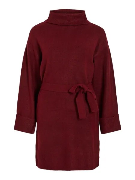 Платье VILA Knitted dress VlVirolfie, цвет Wine red