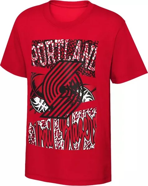 Футболка Outerstuff Youth Portland Trail Blazers Red Court Culture