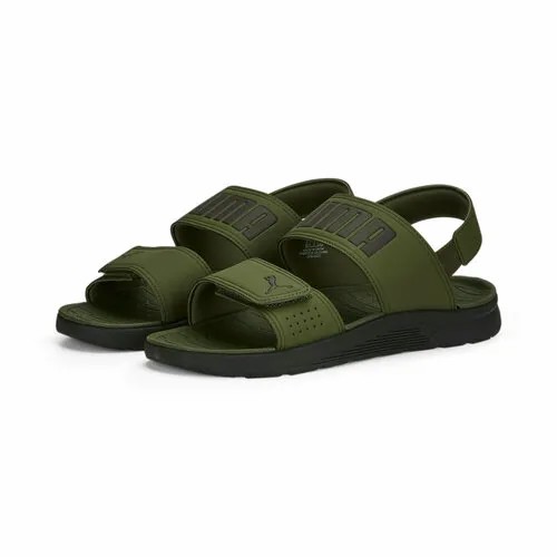 Шлепанцы PUMA, размер 13 UK, зеленый