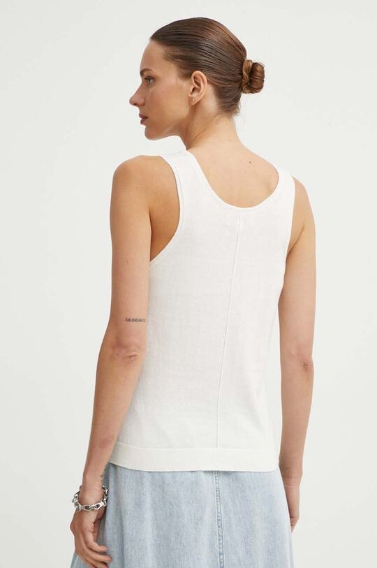 Хлопковый топ G-Star Raw, бежевый