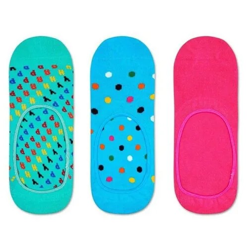 Носки-следки унисекс 3-Pack Happy Liner Sock - 3 шт. (разноцветный / 29)