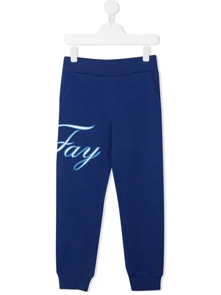 Fay Kids спортивные брюки с логотипом