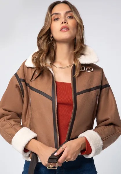 Кожаная куртка Wittchen Eco leather jacket, коричневый