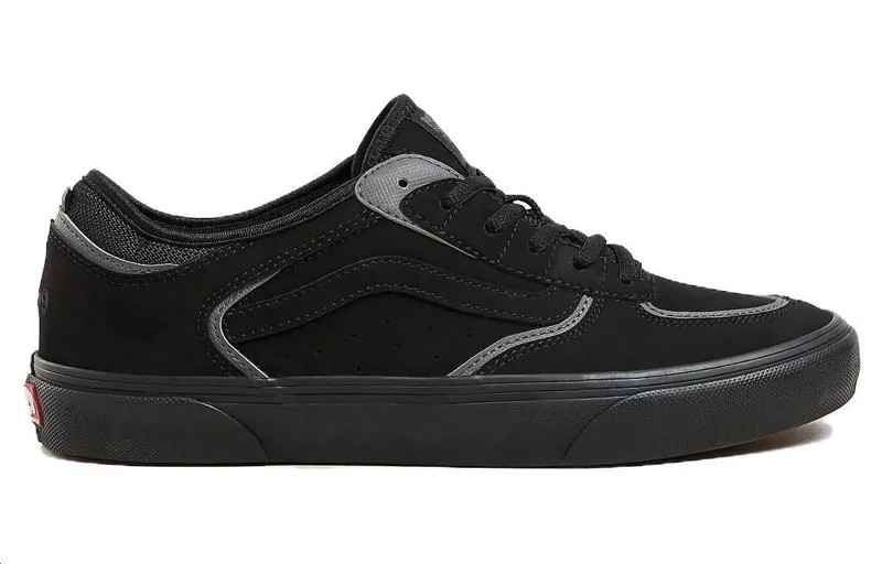 Кроссовки Vans Skateboarding Shoes Unisex Low-top Dark Gray, черный/серый