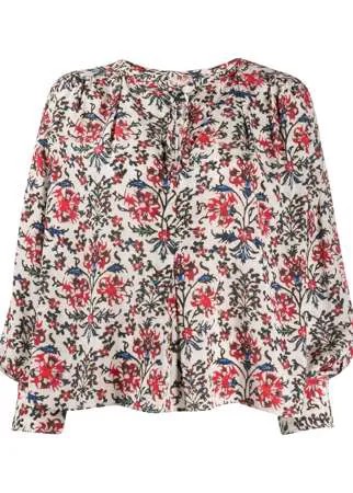 Isabel Marant блузка с абстрактным цветочным принтом
