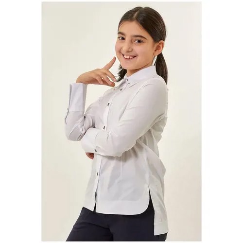 Школьная блуза Colabear, размер 130, белый
