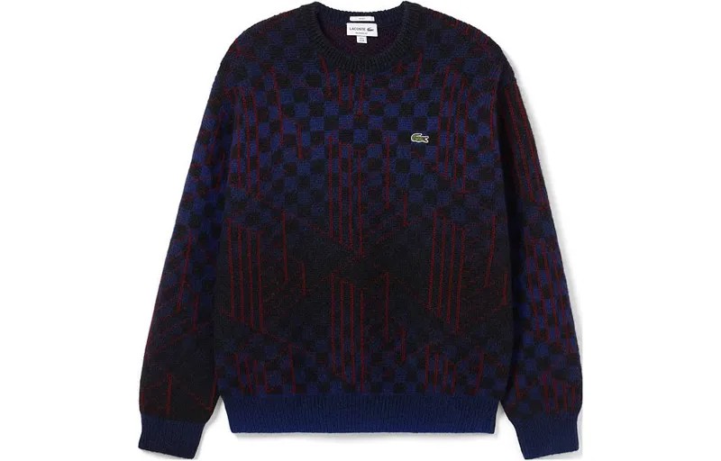 LACOSTE Свитер унисекс, цвет Blue and black check