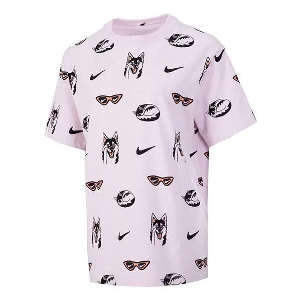 Футболка как w спортивная одежда bf dog aop королевский Nike, красный