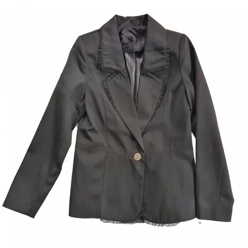 Школьный пиджак , размер 140, черный