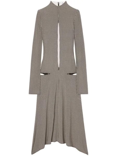 Courrèges платье миди Volcano из джерси, черный