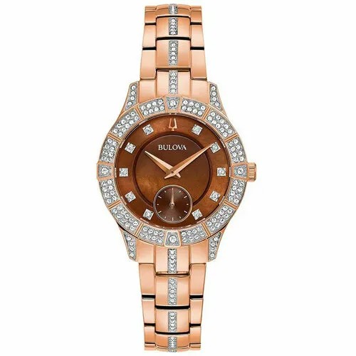 Наручные часы BULOVA Часы Bulova 98L284, золотой, коричневый