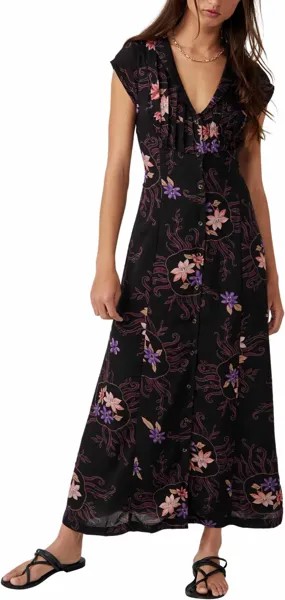 Платье Free People Rosemary Printed Midi, цвет Night Combo