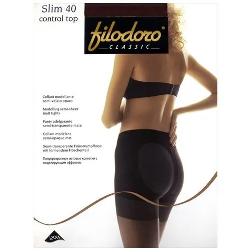 Колготки Filodoro Slim Control Top, 40 den, коричневый