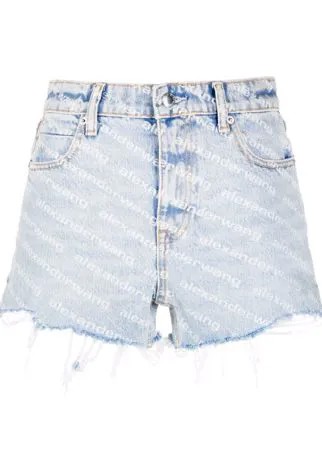 Alexander Wang джинсовые шорты с логотипом