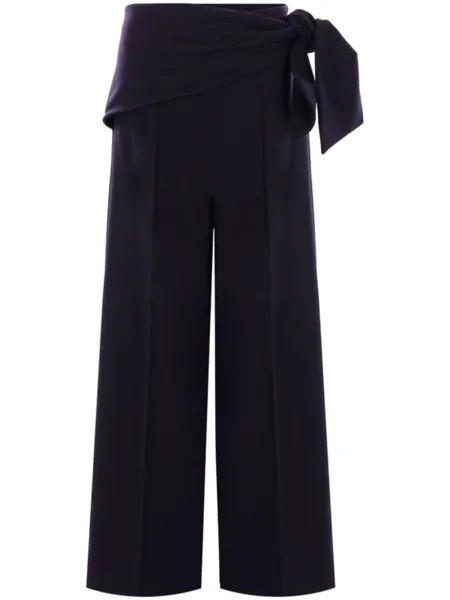 Max Mara брюки с многослойными деталями, синий