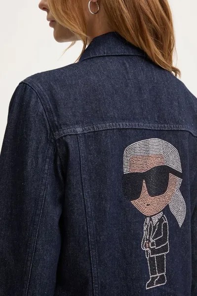 Джинсовая куртка Karl Lagerfeld, темно-синий