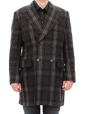 DOLCE - GABBANA Пальто Куртка серая двубортная Giacca 48 /US38 / M Рекомендуемая розничная цена 3500 долларов США
