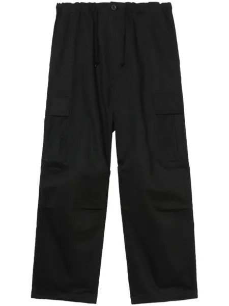 Comme des Garçons Homme прямые брюки с карманами и кулиской, черный