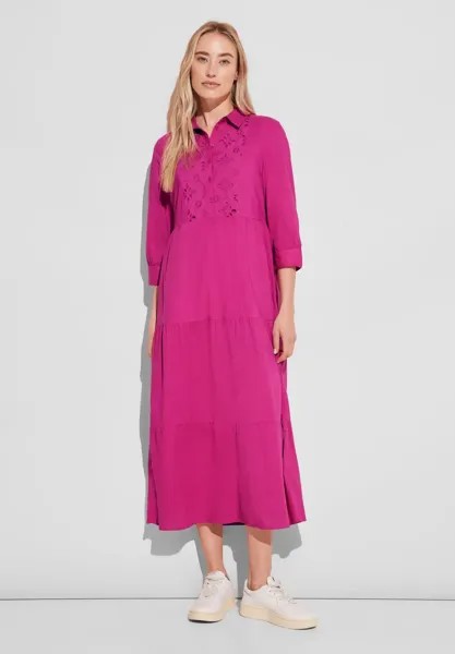 Платье макси STREET ONE из 100% хлопка, цвет Magnolia Pink