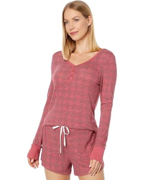 Пижамный комплект Honeydew Intimates Star Seeker Brushed Jersey Short Set, цвет Garnet Houndstooth