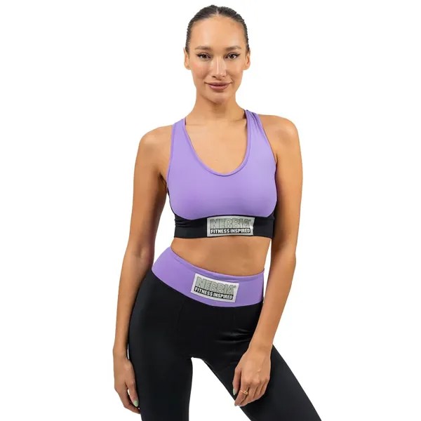 Спортивный топ Nebbia Padded Signature High Support, фиолетовый