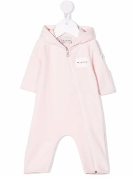 Moncler Enfant ромпер с длинными рукавами и логотипом