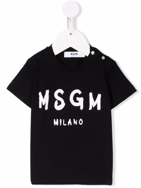 MSGM Kids футболка с логотипом