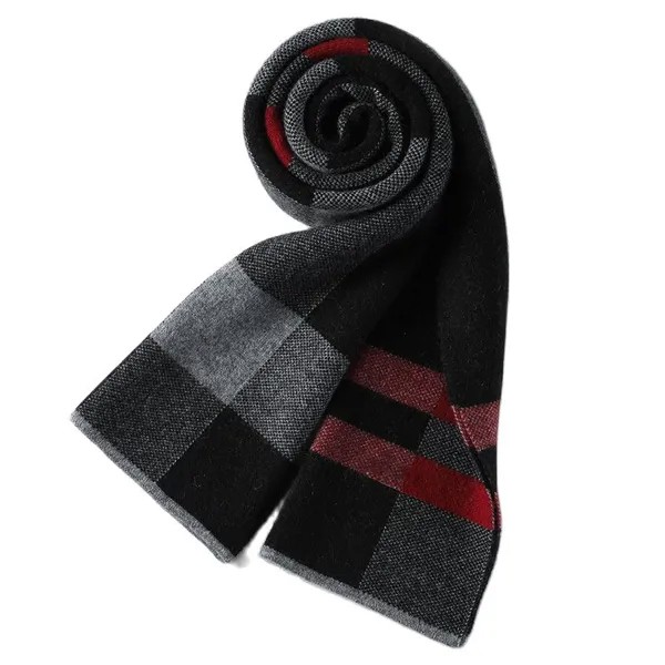 Мужской трикотажный ярко-серый теплый мужской защитный шарф для работы осень-зима 2022