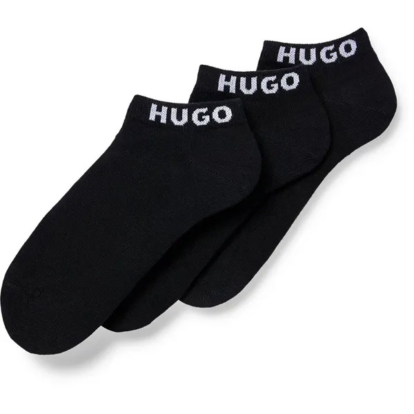 Носки HUGO Uni 10245313 Short 3 Units, черный