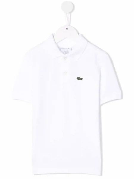 Lacoste Kids рубашка поло с вышивкой