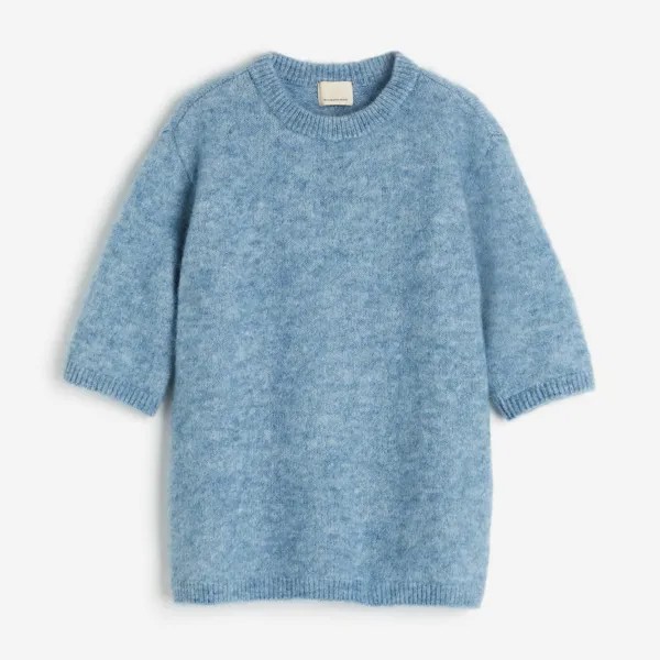 Свитер H&M Mohair-blend Knit, синий