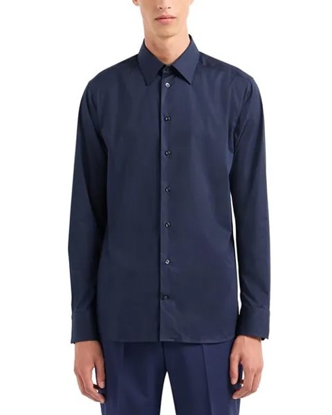 Рубашка с длинным рукавом Emporio Armani, цвет Blue