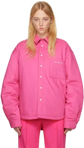 Розовая куртка Le Papier 'La Chemise Boulanger' Jacquemus