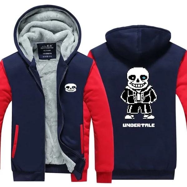 Толстовка с капюшоном из флиса с надписью Undertale Frisk Toriel Sans Papyrus Skeleton brother