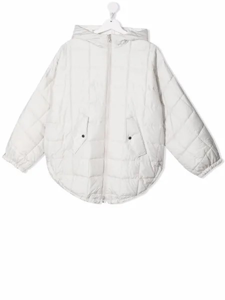 Brunello Cucinelli Kids TEEN hooded puffer jacket