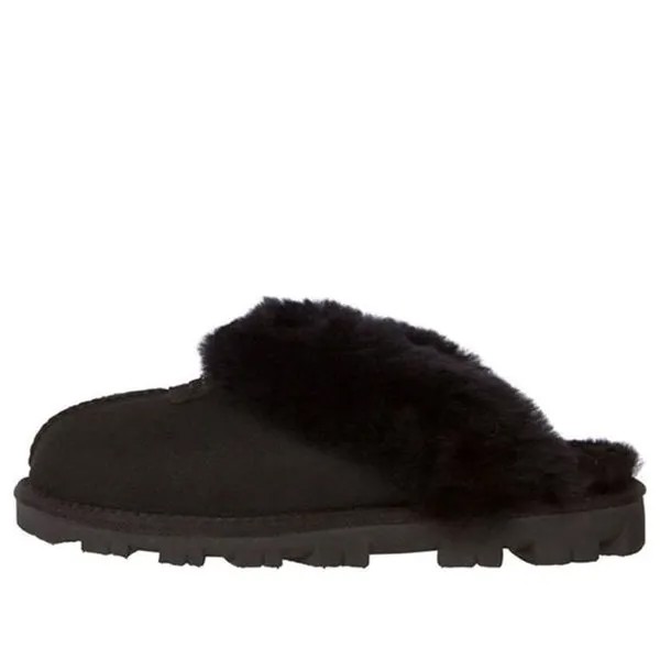 Сандалии кокетливые тапочки одна педаль тапочки Ugg, черный