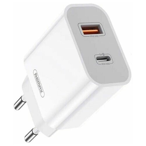 Сетевое зарядное устройство USB/Type-C Remax RP-U68 20w p.d.