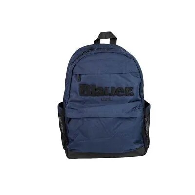 Рюкзак BLAUER S3SOUTH01/Bas Темно-синий унисекс с макси-логотипом E2023