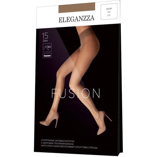 Колготки ELEGANZZA Fusion, 15 den, размер L, бежевый