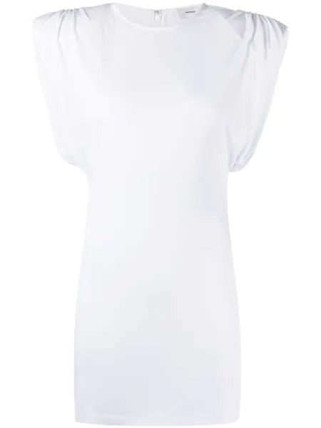 WARDROBE.NYC платье мини Sheath со сборками, белый
