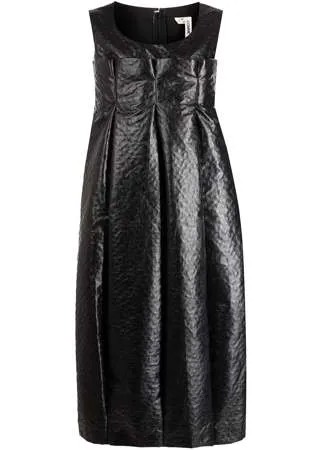 Comme Des Garçons платье с жатым эффектом и складками