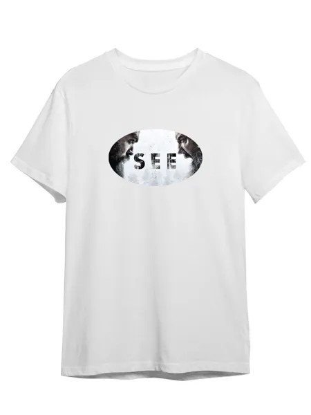 Футболка унисекс Каждому Своё See/Видеть/Сериал SRSE9 белая 4XL