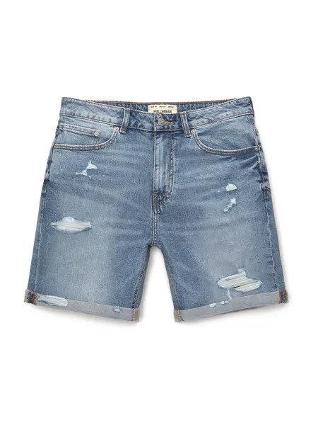Повседневные джинсы Pull&Bear, синий джинсовый