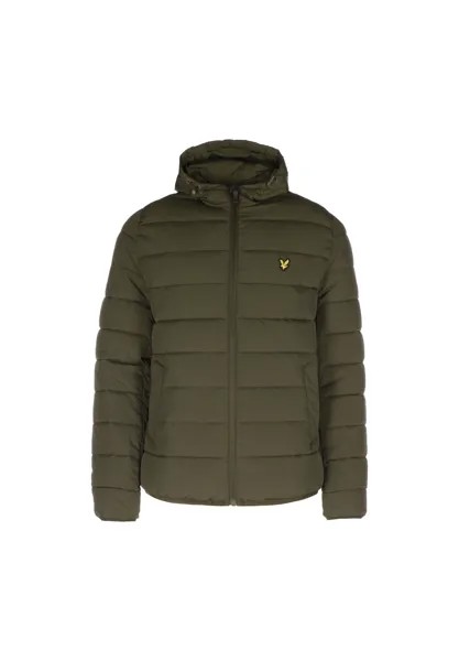 Легкая стеганая зимняя куртка мужская Lyle & Scott, цвет Oliv